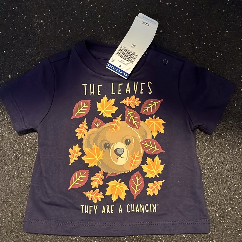 BNWT Ralph Lauren Baby Fall T-Shirt 3M